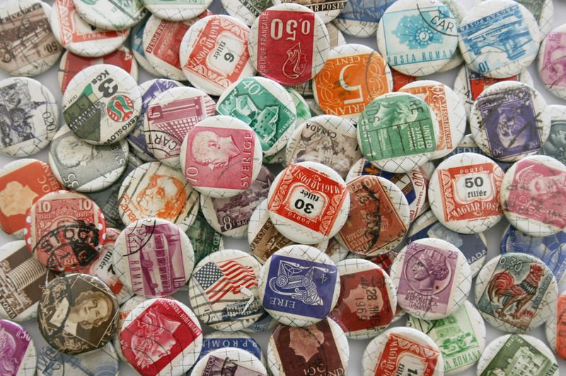 Stamp badges in large group